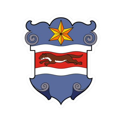 Coa Slavonia Country History (Croatia) (Coat of Arms) STICKER Vinyl Kiss-Cut Decal 2 Inch White - The Sticker Space