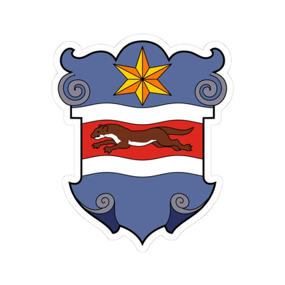 Coa Slavonia Country History (Croatia) (Coat of Arms) STICKER Vinyl Kiss-Cut Decal 3 Inch White - The Sticker Space