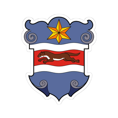 Coa Slavonia Country History (Croatia) (Coat of Arms) STICKER Vinyl Kiss-Cut Decal 4 Inch White - The Sticker Space