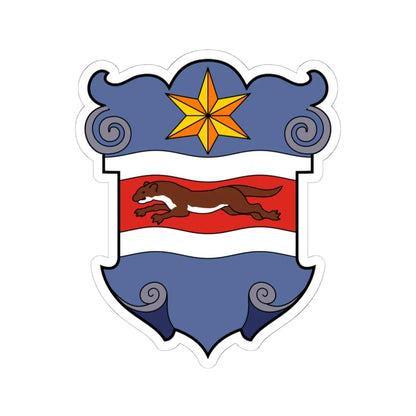 Coa Slavonia Country History (Croatia) (Coat of Arms) STICKER Vinyl Kiss-Cut Decal 6 Inch White - The Sticker Space