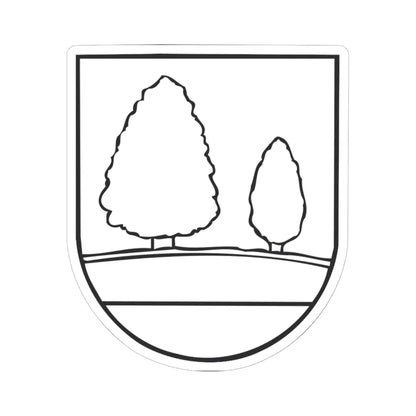 Coa Slovakia Town Ždaňa (Slovakia) (Coat of Arms) STICKER Vinyl Kiss-Cut Decal 6 Inch White - The Sticker Space