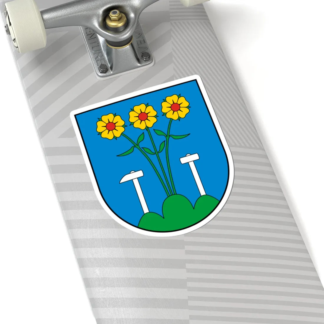 Coa Slovakia Town Igló (Slovakia) (Coat of Arms) STICKER Vinyl Kiss-Cut Decal - The Sticker Space