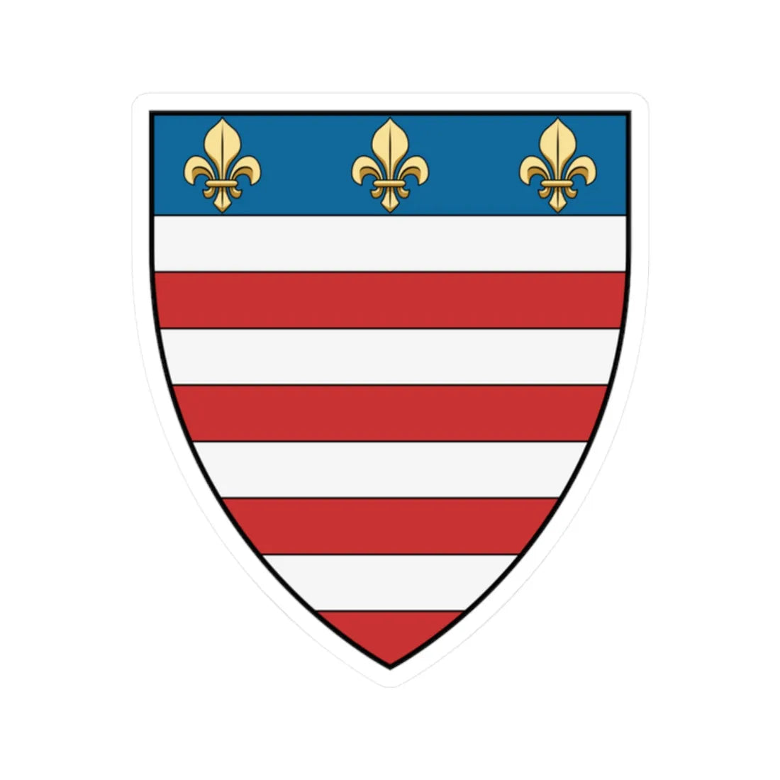 Coa Slovakia Town Kassa History 1423 (Slovakia) (Coat of Arms) STICKER Vinyl Kiss-Cut Decal 2 Inch White - The Sticker Space