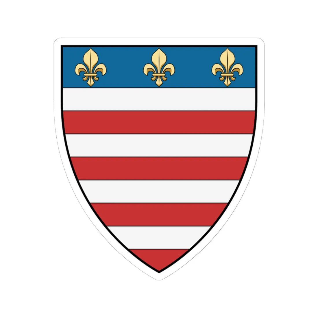 Coa Slovakia Town Kassa History 1423 (Slovakia) (Coat of Arms) STICKER Vinyl Kiss-Cut Decal 4 Inch White - The Sticker Space