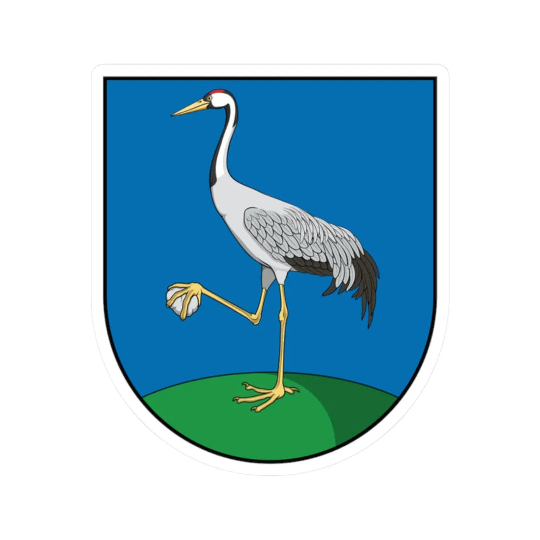 Coa Slovakia Town Kelembér (Slovakia) (Coat of Arms) STICKER Vinyl Kiss-Cut Decal 2 Inch White - The Sticker Space