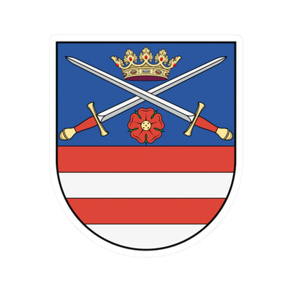 Coa Slovakia Town Kežmarok (Slovakia) (Coat of Arms) STICKER Vinyl Kiss-Cut Decal 2 Inch White - The Sticker Space