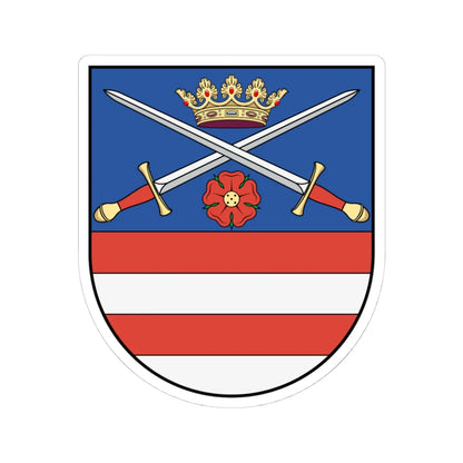 Coa Slovakia Town Kežmarok (Slovakia) (Coat of Arms) STICKER Vinyl Kiss-Cut Decal 4 Inch White - The Sticker Space