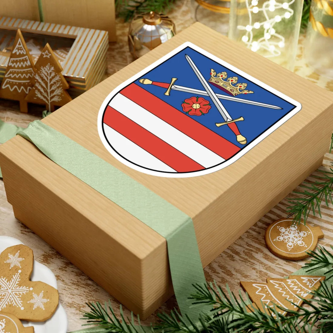 Coa Slovakia Town Kežmarok (Slovakia) (Coat of Arms) STICKER Vinyl Kiss-Cut Decal - The Sticker Space