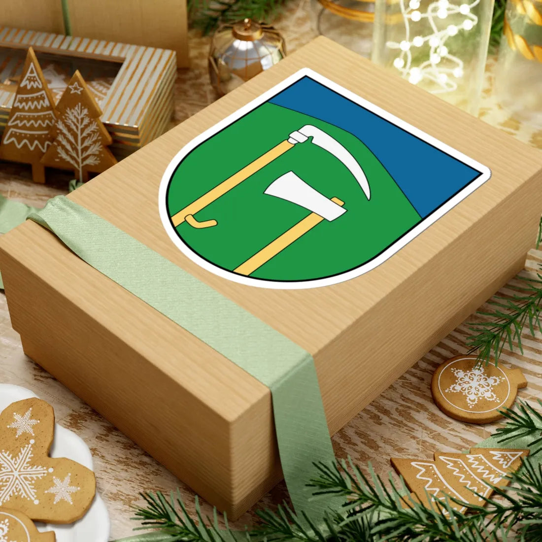 Coa Slovakia Town Lazisko (Slovakia) (Coat of Arms) STICKER Vinyl Kiss-Cut Decal - The Sticker Space