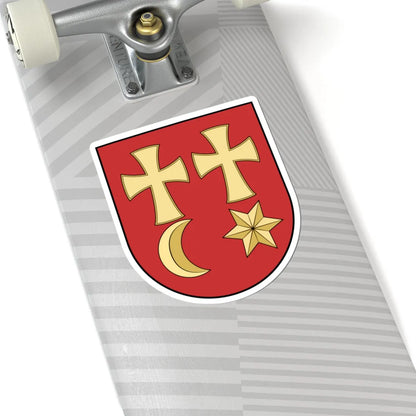 Coa Slovakia Town Nagykapos (Slovakia) (Coat of Arms) STICKER Vinyl Kiss-Cut Decal - The Sticker Space