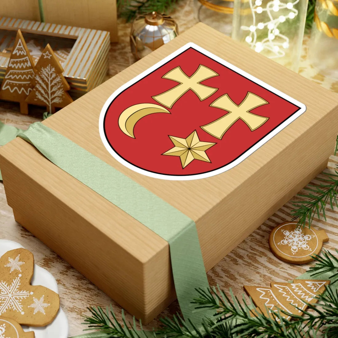 Coa Slovakia Town Nagykapos (Slovakia) (Coat of Arms) STICKER Vinyl Kiss-Cut Decal - The Sticker Space