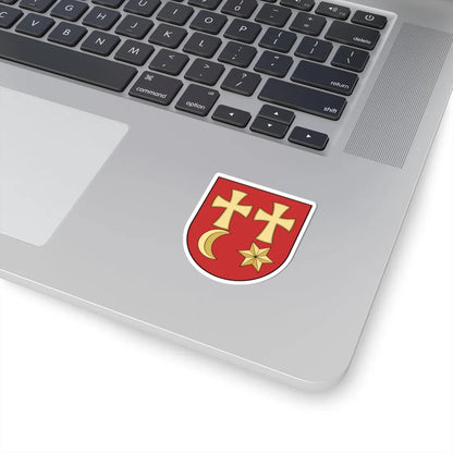 Coa Slovakia Town Nagykapos (Slovakia) (Coat of Arms) STICKER Vinyl Kiss-Cut Decal - The Sticker Space