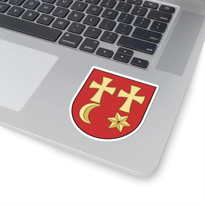 Coa Slovakia Town Nagykapos (Slovakia) (Coat of Arms) STICKER Vinyl Kiss-Cut Decal - The Sticker Space