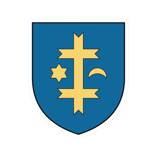 Coa Slovakia Town Nagytapolcsány (Slovakia) (Coat of Arms) STICKER Vinyl Kiss-Cut Decal 2 Inch White - The Sticker Space