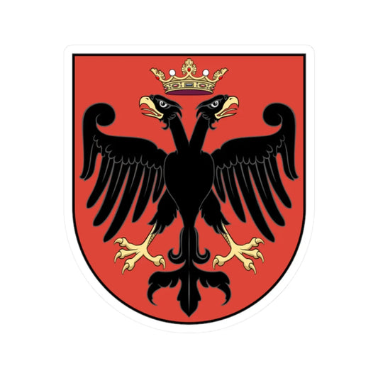 Coa Slovakia Town Rimaszécs (Slovakia) (Coat of Arms) STICKER Vinyl Kiss-Cut Decal 2 Inch White - The Sticker Space