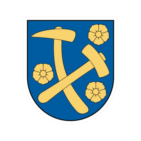 Coa Slovakia Town Rožňava (Slovakia) (Coat of Arms) STICKER Vinyl Kiss-Cut Decal 2 Inch White - The Sticker Space