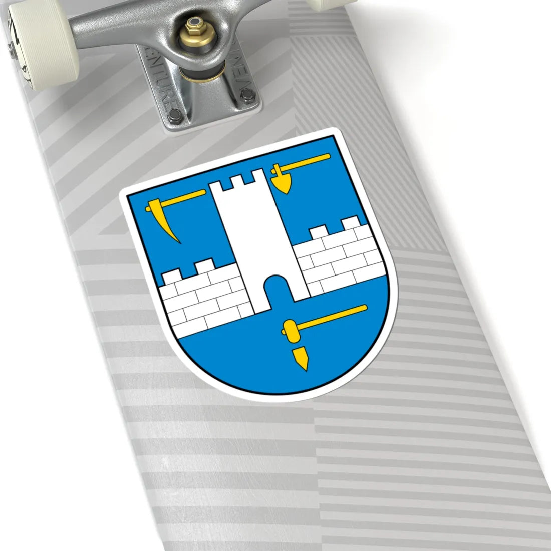 Coa Slovakia Town Selmecbánya (Slovakia) (Coat of Arms) STICKER Vinyl Kiss-Cut Decal - The Sticker Space