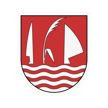 Coa Slovakia Town Veľké Kosihy (Slovakia) (Coat of Arms) STICKER Vinyl Kiss-Cut Decal 3 Inch White - The Sticker Space