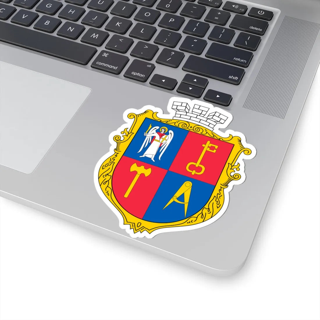COA Solomianskyi Kyiv Ukraine UHT (Ukraine) (Coat of Arms) STICKER Vinyl Kiss-Cut Decal - The Sticker Space