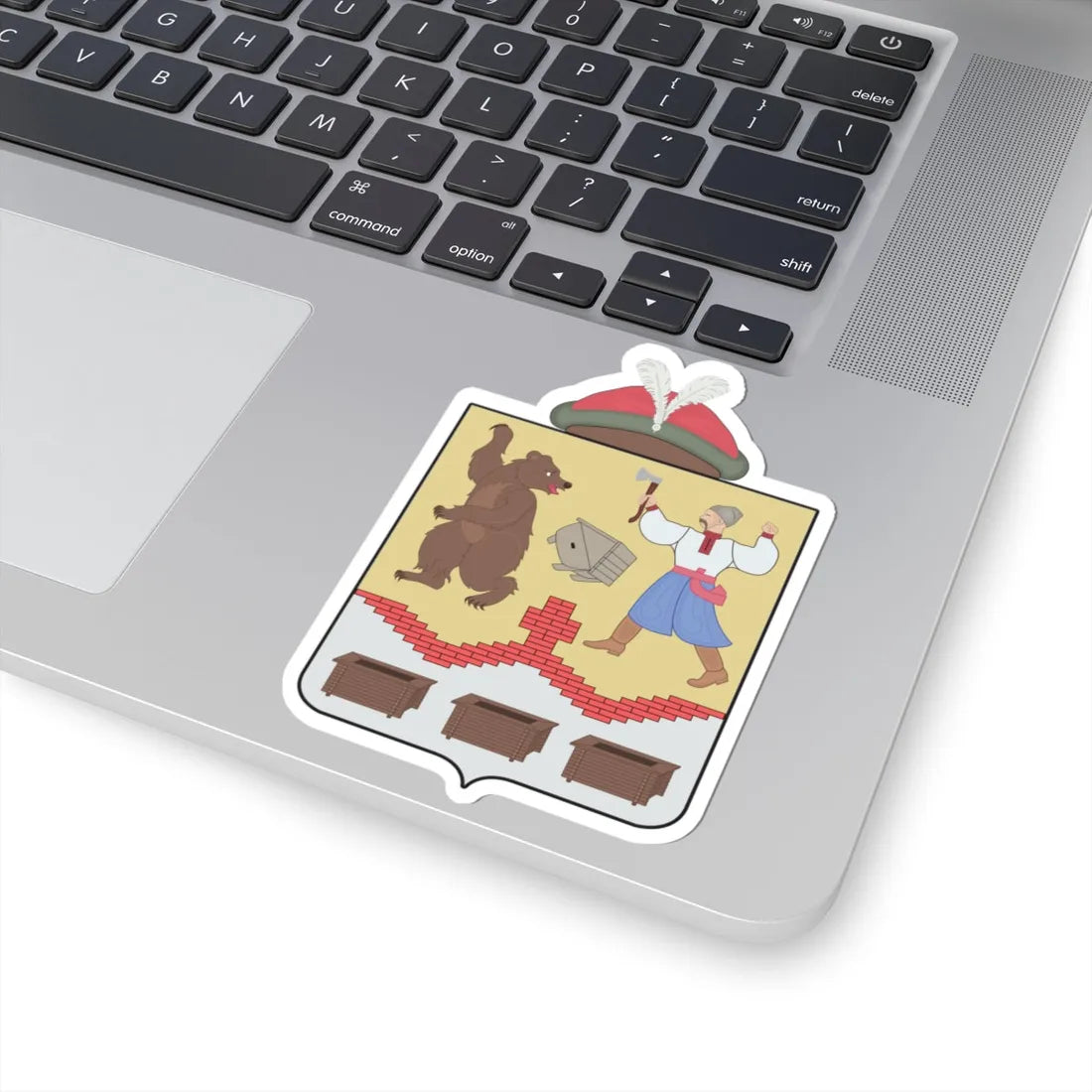 Coa Subotiv Cherkasy oblast Ukraine (Ukraine) (Coat of Arms) STICKER Vinyl Kiss-Cut Decal - The Sticker Space