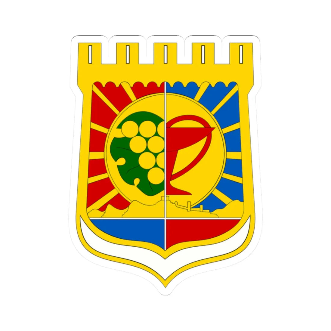 COA Sudak (Ukraine) (Coat of Arms) STICKER Vinyl Kiss-Cut Decal 2 Inch White - The Sticker Space