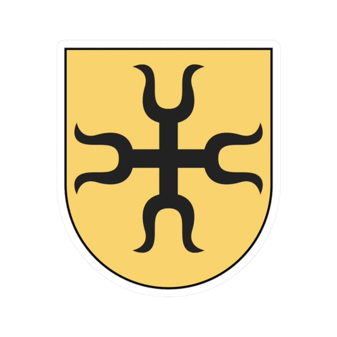 Coa Switzerland Town Knonaueramt (Switzerland) (Coat of Arms) STICKER Vinyl Kiss-Cut Decal 2 Inch White - The Sticker Space