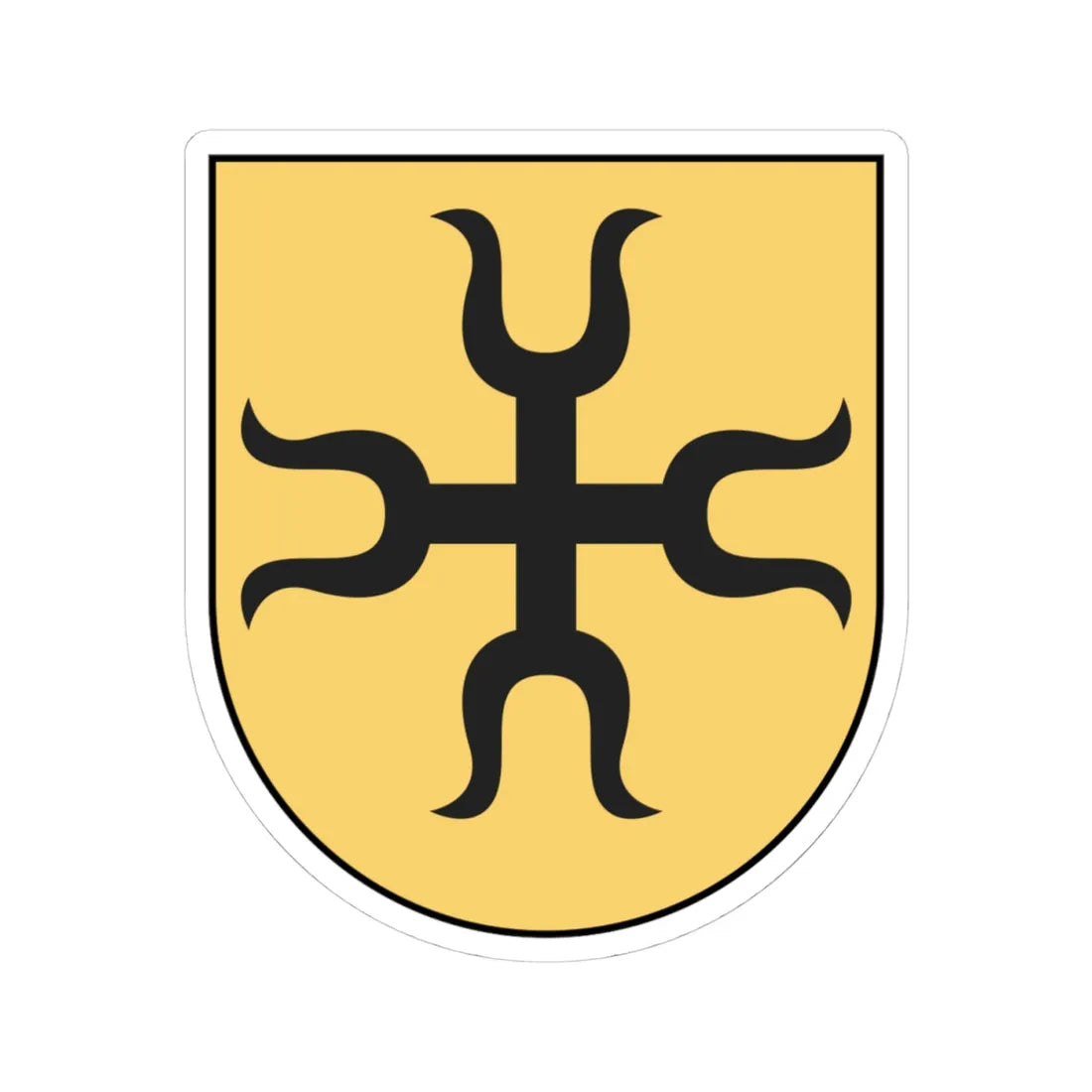 Coa Switzerland Town Knonaueramt (Switzerland) (Coat of Arms) STICKER Vinyl Kiss-Cut Decal 4 Inch White - The Sticker Space