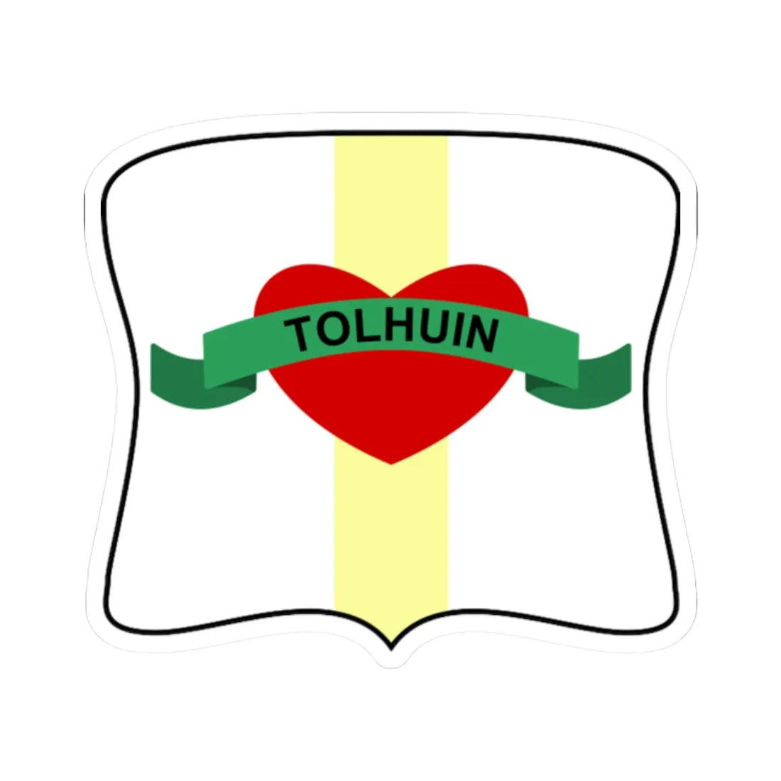 COA Tolhuin (Argentina) (Coat of Arms) STICKER Vinyl Kiss-Cut Decal 2 Inch White - The Sticker Space