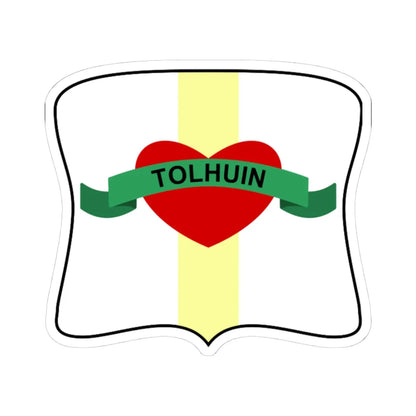 COA Tolhuin (Argentina) (Coat of Arms) STICKER Vinyl Kiss-Cut Decal 4 Inch White - The Sticker Space