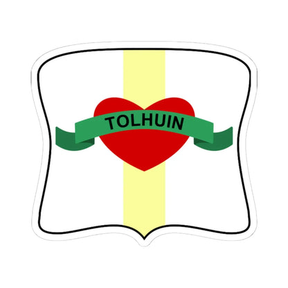 COA Tolhuin (Argentina) (Coat of Arms) STICKER Vinyl Kiss-Cut Decal 6 Inch White - The Sticker Space