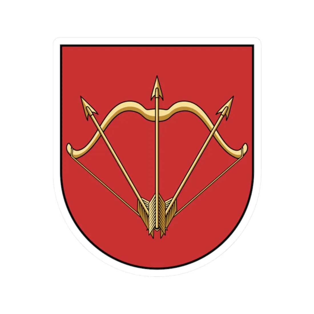 Coa Ukraine Town Bila Tserkva (Ukraine) (Coat of Arms) STICKER Vinyl Kiss-Cut Decal 2 Inch White - The Sticker Space