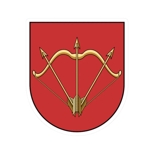 Coa Ukraine Town Bila Tserkva (Ukraine) (Coat of Arms) STICKER Vinyl Kiss-Cut Decal 2 Inch White - The Sticker Space