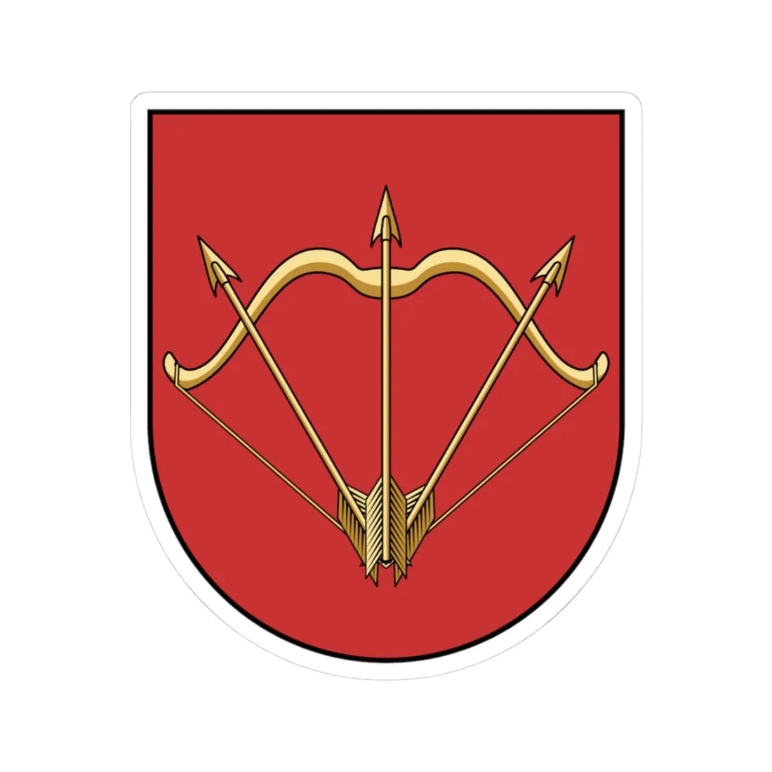 Coa Ukraine Town Bila Tserkva (Ukraine) (Coat of Arms) STICKER Vinyl Kiss-Cut Decal 3 Inch White - The Sticker Space