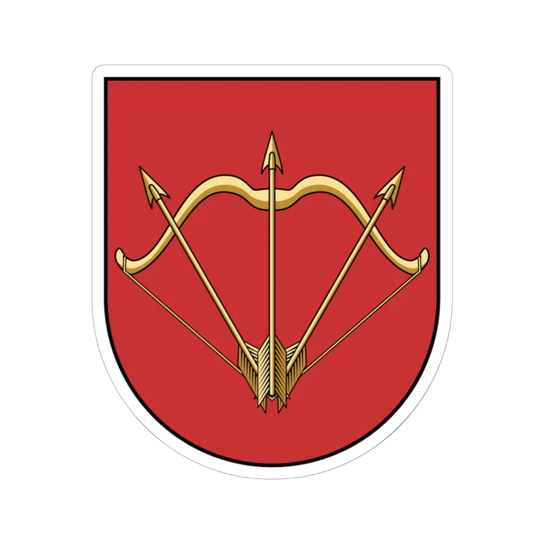 Coa Ukraine Town Bila Tserkva (Ukraine) (Coat of Arms) STICKER Vinyl Kiss-Cut Decal 6 Inch White - The Sticker Space