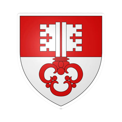 CoA Unterwalden Canton (Switzerland) (Coat of Arms) STICKER Vinyl Kiss-Cut Decal 2 Inch White - The Sticker Space