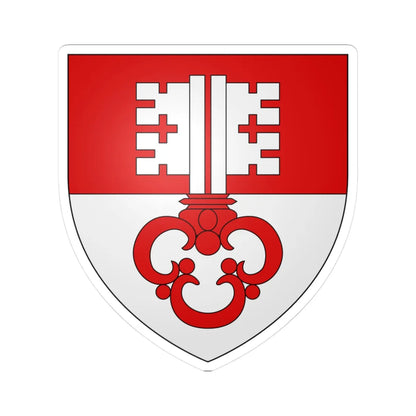 CoA Unterwalden Canton (Switzerland) (Coat of Arms) STICKER Vinyl Kiss-Cut Decal 3 Inch White - The Sticker Space