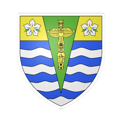 Coa Vancouver (Canada) (Coat of Arms) STICKER Vinyl Kiss-Cut Decal 3 Inch White - The Sticker Space