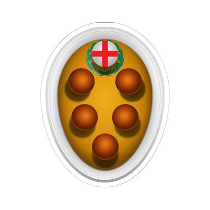 COA Vieri de Medici (Italy) (Coat of Arms) STICKER Vinyl Kiss-Cut Decal 6 Inch White - The Sticker Space