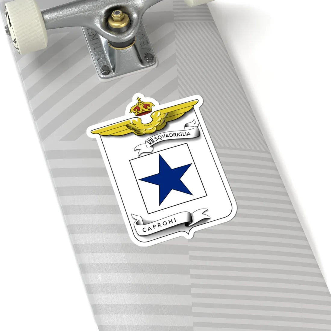 CoA VII Squadriglia Caproni (Italy) (Coat of Arms) STICKER Vinyl Kiss-Cut Decal - The Sticker Space