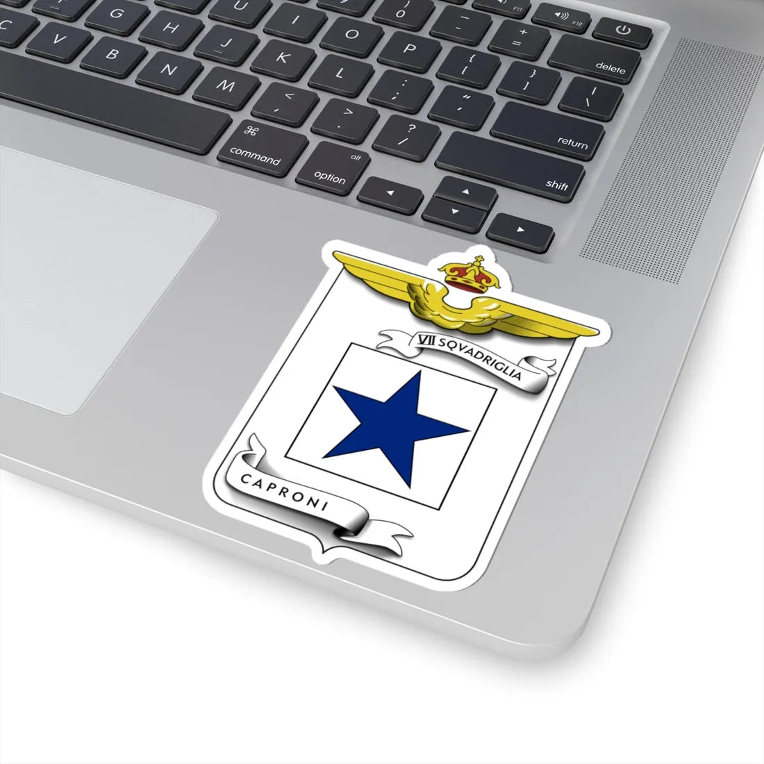 CoA VII Squadriglia Caproni (Italy) (Coat of Arms) STICKER Vinyl Kiss-Cut Decal - The Sticker Space