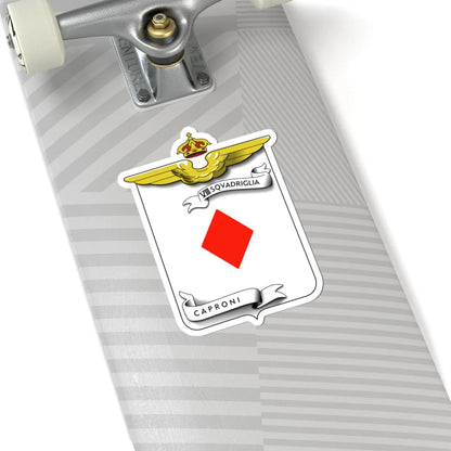 CoA VIII Squadriglia Caproni - diamond (Italy) (Coat of Arms) STICKER Vinyl Kiss-Cut Decal - The Sticker Space