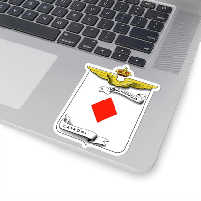 CoA VIII Squadriglia Caproni - diamond (Italy) (Coat of Arms) STICKER Vinyl Kiss-Cut Decal - The Sticker Space