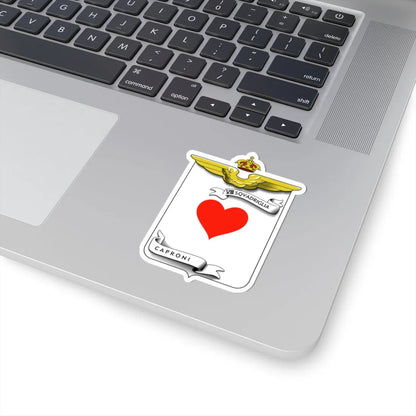 CoA VIII Squadriglia Caproni - heart (Italy) (Coat of Arms) STICKER Vinyl Kiss-Cut Decal - The Sticker Space