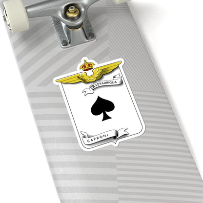 CoA VIII Squadriglia Caproni - spade (Italy) (Coat of Arms) STICKER Vinyl Kiss-Cut Decal - The Sticker Space
