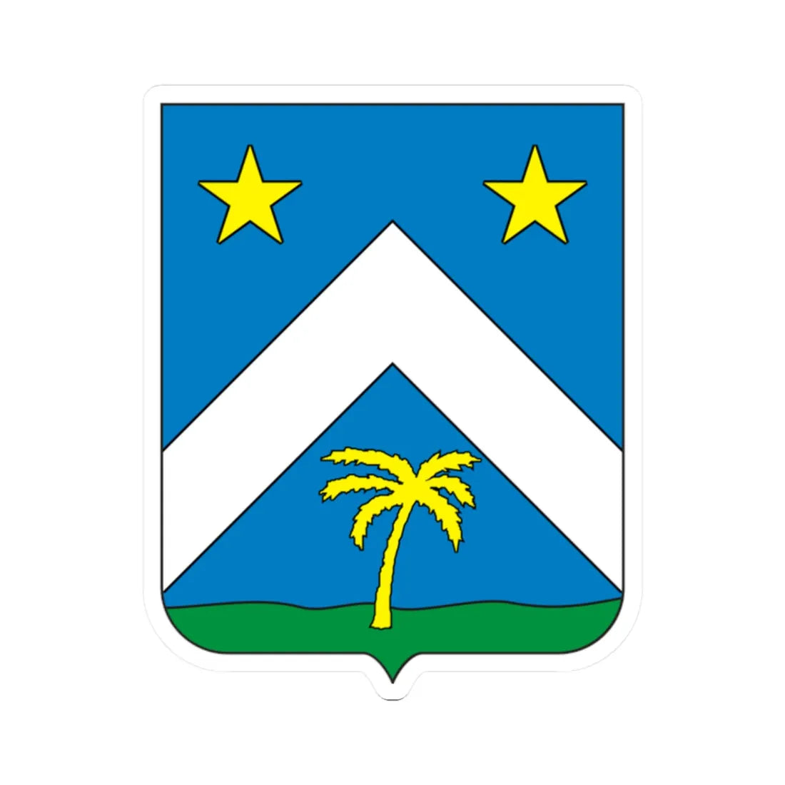 COA Viscount of Abaeté (Brazil) (Coat of Arms) STICKER Vinyl Kiss-Cut Decal 2 Inch White - The Sticker Space