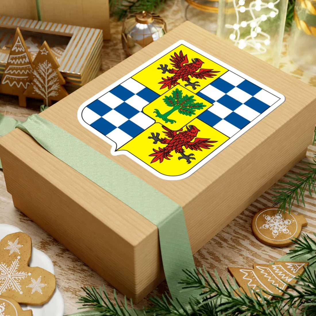 COA Viscount of Aguiar de Toledo (Brazil) (Coat of Arms) STICKER Vinyl Kiss-Cut Decal - The Sticker Space