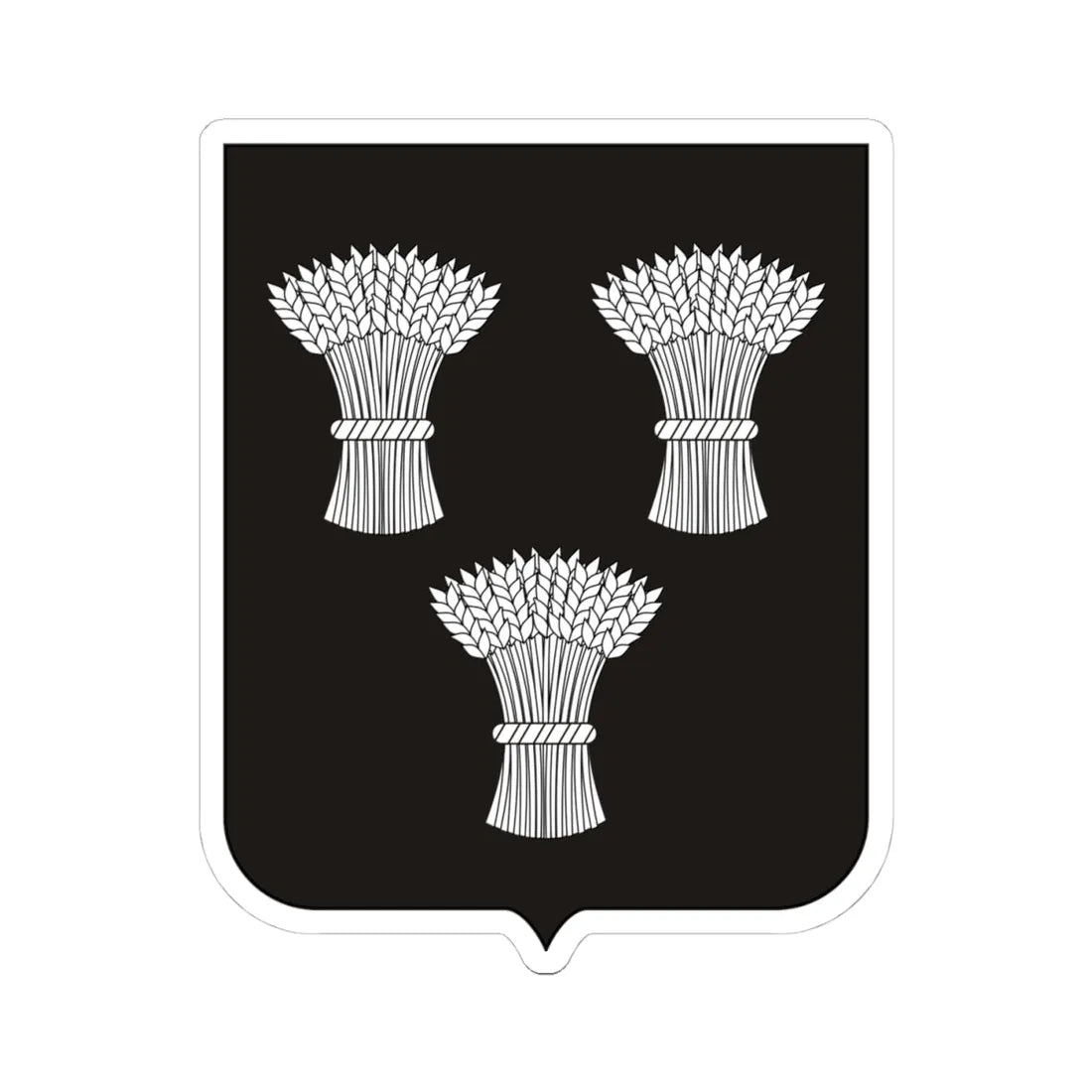 COA Viscount of Beaurepaire-Rohan (Brazil) (Coat of Arms) STICKER Vinyl Kiss-Cut Decal 4 Inch White - The Sticker Space