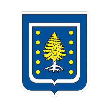 COA Viscount of Ipiabas (Brazil) (Coat of Arms) STICKER Vinyl Kiss-Cut Decal 3 Inch White - The Sticker Space