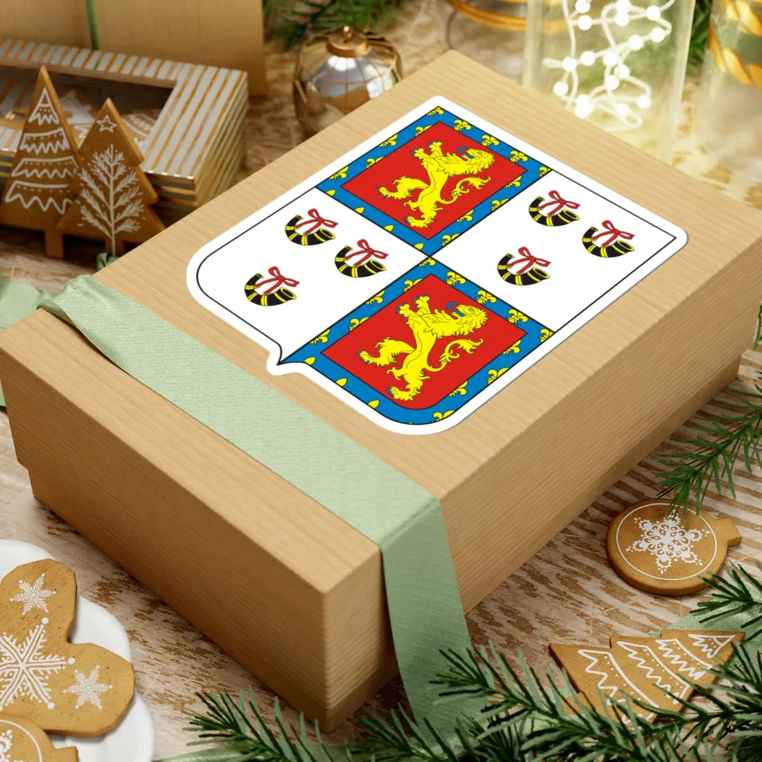 COA Viscount of Itaúna (Brazil) (Coat of Arms) STICKER Vinyl Kiss-Cut Decal - The Sticker Space