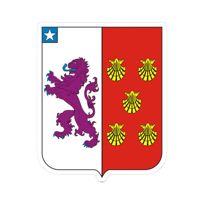 COA Viscount of Macaé (Brazil) (Coat of Arms) STICKER Vinyl Kiss-Cut Decal 3 Inch White - The Sticker Space